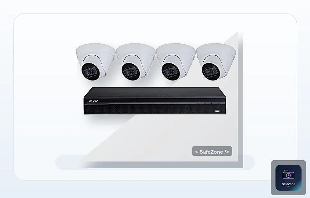 4-Camera 2MP IP NVR System