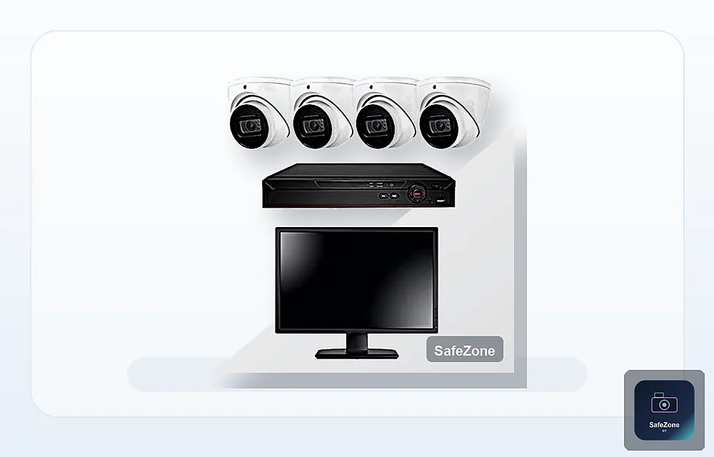 4-Camera 4K IP Eyeball System (Top Tier)