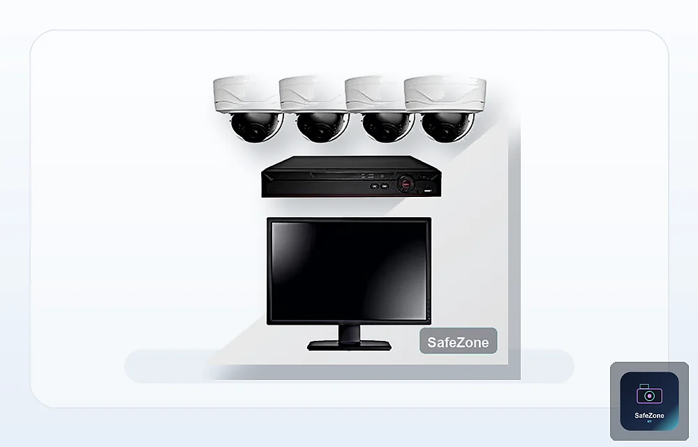 4-Camera 4K IP Long-Range Dome System