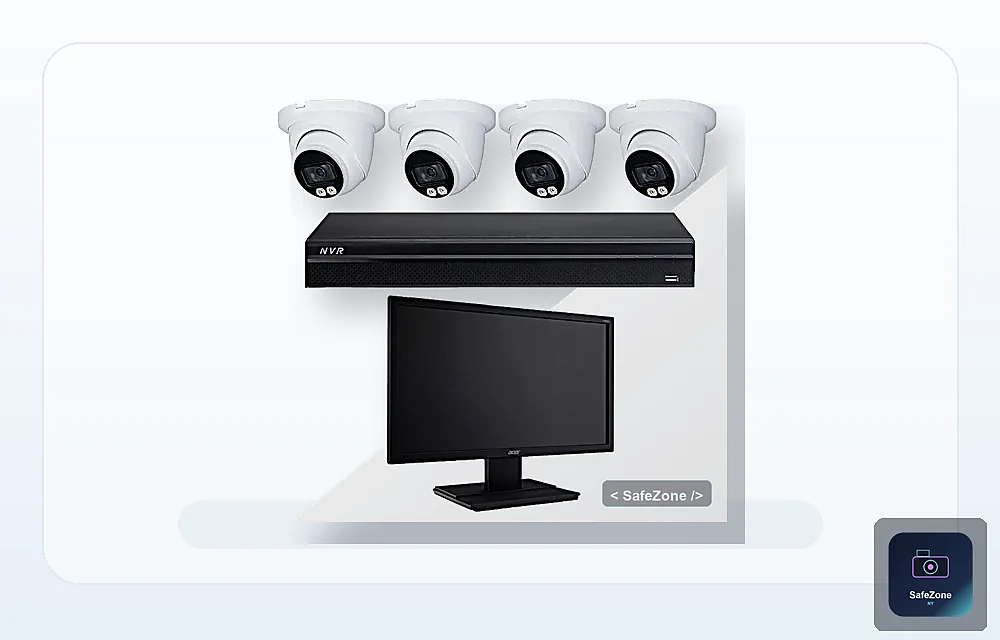 4-Camera 5MP IP System with 4K NVR